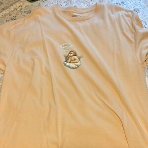 ePretty Beige Angel Graphic Tee